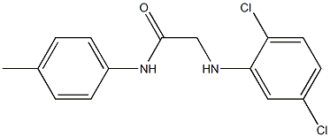 2-[(2,5-dichlorophenyl)amino]-N-(4-methylphenyl)acetamide 结构式