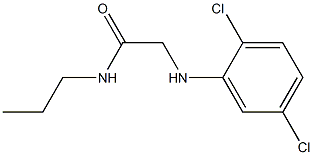 2-[(2,5-dichlorophenyl)amino]-N-propylacetamide 结构式