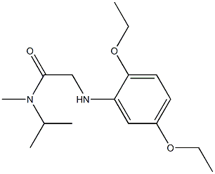 2-[(2,5-diethoxyphenyl)amino]-N-methyl-N-(propan-2-yl)acetamide 结构式