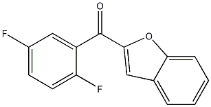 2-[(2,5-difluorophenyl)carbonyl]-1-benzofuran 结构式