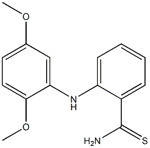2-[(2,5-dimethoxyphenyl)amino]benzene-1-carbothioamide 结构式