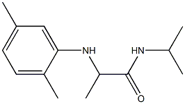 2-[(2,5-dimethylphenyl)amino]-N-(propan-2-yl)propanamide 结构式