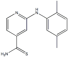 2-[(2,5-dimethylphenyl)amino]pyridine-4-carbothioamide 结构式