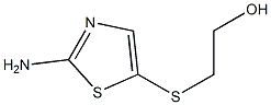 2-[(2-amino-1,3-thiazol-5-yl)sulfanyl]ethan-1-ol 结构式