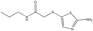 2-[(2-amino-1,3-thiazol-5-yl)thio]-N-propylacetamide 结构式