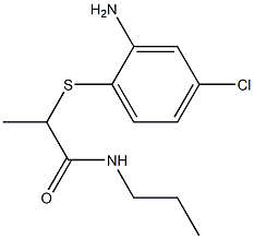 2-[(2-amino-4-chlorophenyl)sulfanyl]-N-propylpropanamide 结构式