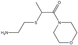 2-[(2-aminoethyl)sulfanyl]-1-(morpholin-4-yl)propan-1-one 结构式