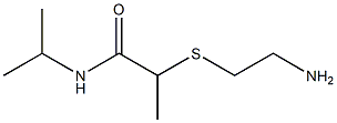 2-[(2-aminoethyl)sulfanyl]-N-(propan-2-yl)propanamide 结构式