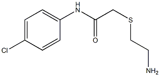 2-[(2-aminoethyl)thio]-N-(4-chlorophenyl)acetamide 结构式