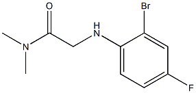 2-[(2-bromo-4-fluorophenyl)amino]-N,N-dimethylacetamide 结构式