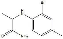 2-[(2-bromo-4-methylphenyl)amino]propanamide 结构式