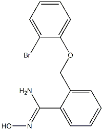 2-[(2-bromophenoxy)methyl]-N'-hydroxybenzenecarboximidamide 结构式