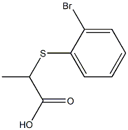 2-[(2-bromophenyl)thio]propanoic acid 结构式