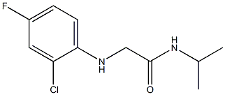 2-[(2-chloro-4-fluorophenyl)amino]-N-(propan-2-yl)acetamide 结构式