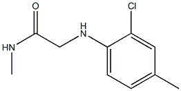 2-[(2-chloro-4-methylphenyl)amino]-N-methylacetamide 结构式