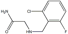 2-[(2-chloro-6-fluorobenzyl)amino]acetamide 结构式