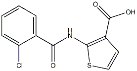 2-[(2-chlorobenzoyl)amino]thiophene-3-carboxylic acid 结构式
