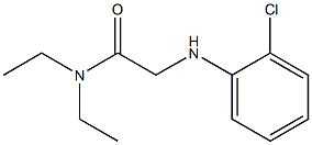 2-[(2-chlorophenyl)amino]-N,N-diethylacetamide 结构式