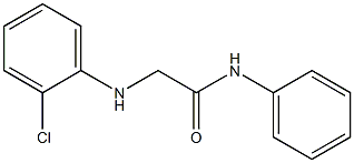 2-[(2-chlorophenyl)amino]-N-phenylacetamide 结构式