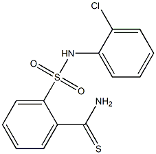 2-[(2-chlorophenyl)sulfamoyl]benzene-1-carbothioamide 结构式