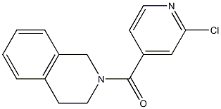 2-[(2-chloropyridin-4-yl)carbonyl]-1,2,3,4-tetrahydroisoquinoline 结构式