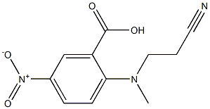 2-[(2-cyanoethyl)(methyl)amino]-5-nitrobenzoic acid 结构式