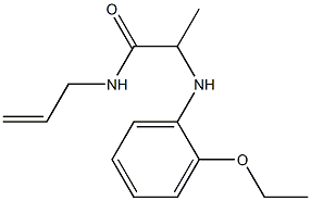 2-[(2-ethoxyphenyl)amino]-N-(prop-2-en-1-yl)propanamide 结构式