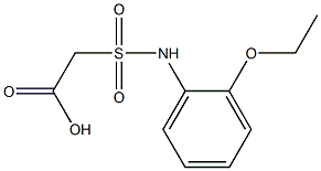 2-[(2-ethoxyphenyl)sulfamoyl]acetic acid 结构式
