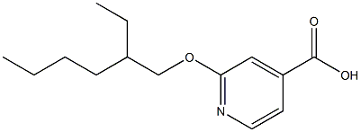 2-[(2-ethylhexyl)oxy]pyridine-4-carboxylic acid 结构式