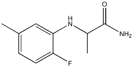 2-[(2-fluoro-5-methylphenyl)amino]propanamide 结构式