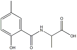 2-[(2-hydroxy-5-methylphenyl)formamido]propanoic acid 结构式