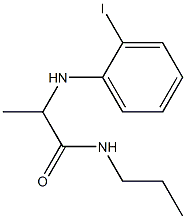 2-[(2-iodophenyl)amino]-N-propylpropanamide 结构式