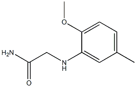2-[(2-methoxy-5-methylphenyl)amino]acetamide 结构式
