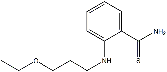 2-[(3-ethoxypropyl)amino]benzene-1-carbothioamide 结构式