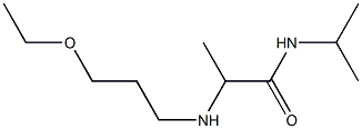 2-[(3-ethoxypropyl)amino]-N-(propan-2-yl)propanamide 结构式