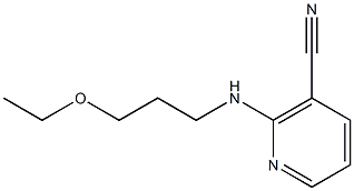 2-[(3-ethoxypropyl)amino]nicotinonitrile 结构式