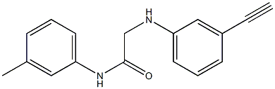 2-[(3-ethynylphenyl)amino]-N-(3-methylphenyl)acetamide 结构式