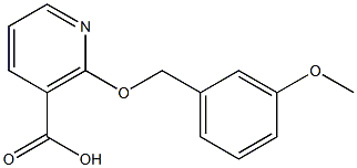 2-[(3-methoxybenzyl)oxy]nicotinic acid 结构式