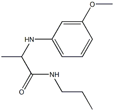 2-[(3-methoxyphenyl)amino]-N-propylpropanamide 结构式