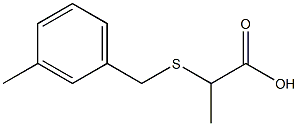 2-[(3-methylbenzyl)thio]propanoic acid 结构式