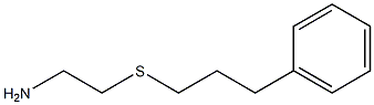 2-[(3-phenylpropyl)thio]ethanamine 结构式