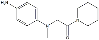 2-[(4-aminophenyl)(methyl)amino]-1-(piperidin-1-yl)ethan-1-one 结构式