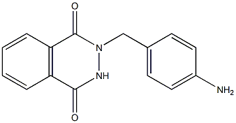 2-[(4-aminophenyl)methyl]-1,2,3,4-tetrahydrophthalazine-1,4-dione 结构式