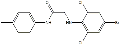 2-[(4-bromo-2,6-dichlorophenyl)amino]-N-(4-methylphenyl)acetamide 结构式
