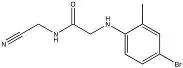 2-[(4-bromo-2-methylphenyl)amino]-N-(cyanomethyl)acetamide 结构式