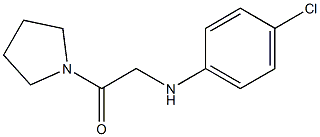 2-[(4-chlorophenyl)amino]-1-(pyrrolidin-1-yl)ethan-1-one 结构式