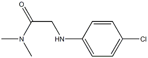 2-[(4-chlorophenyl)amino]-N,N-dimethylacetamide 结构式