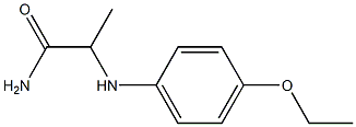 2-[(4-ethoxyphenyl)amino]propanamide 结构式