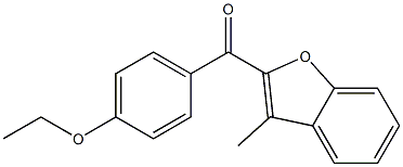 2-[(4-ethoxyphenyl)carbonyl]-3-methyl-1-benzofuran 结构式