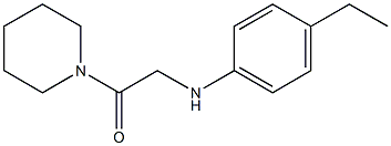 2-[(4-ethylphenyl)amino]-1-(piperidin-1-yl)ethan-1-one 结构式